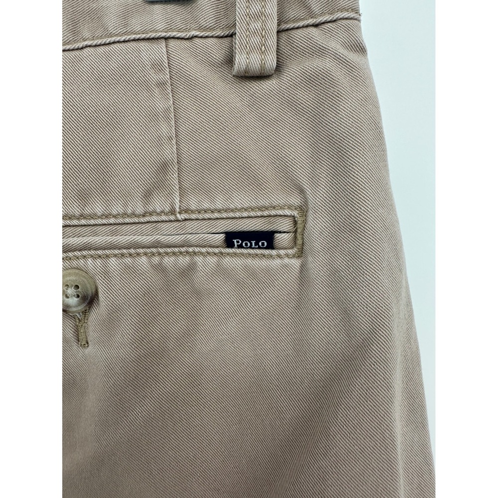 Polo Ralph Lauren Mens Classic Fit 9" Chino Shorts Tan Khaki Cotton‎ Size 30 - Picture 3 of 8